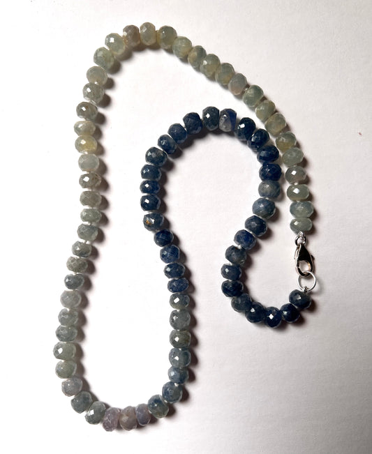 Ombre sapphire necklace