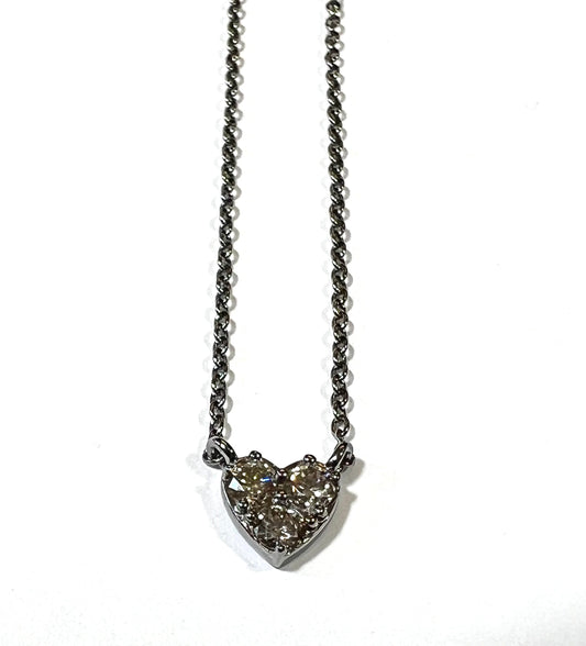 Diamond heart necklace