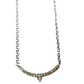 Diamond curved bar necklace