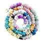 Rainbow heishi opal necklace