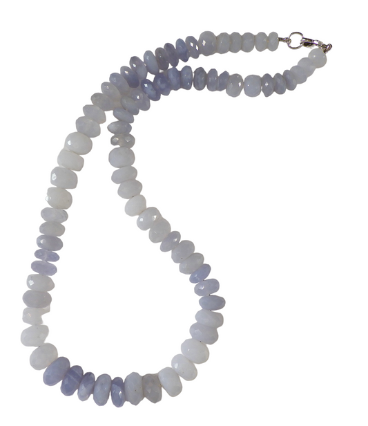 Blue chalcedony necklace