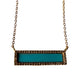 Gold & turquoise inlay necklace