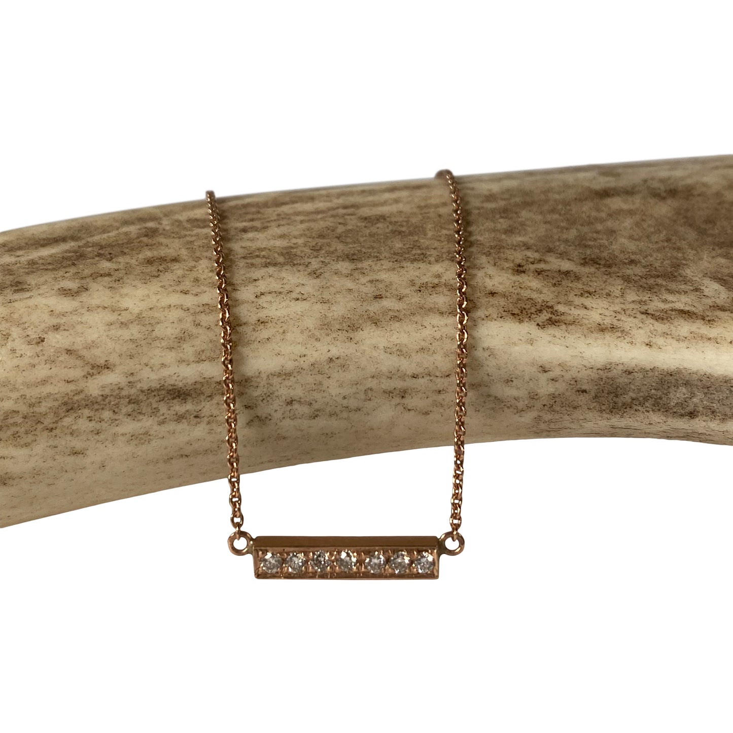 Rose Gold Bar Necklace